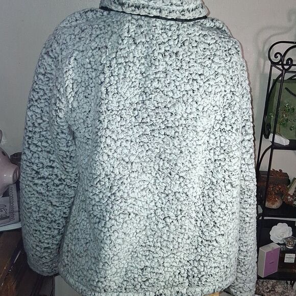 Pink Victoria's Secret Cozy Textured Fleece Pullover with Zipper Size Medium - Picture 6 of 9